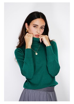 ASSUILI Golf w kolorze ciemnozielonym ze sklepu Limango Polska w kategorii Swetry damskie - zdjęcie 189117505