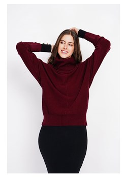 ASSUILI Sweter w kolorze bordowym ze sklepu Limango Polska w kategorii Swetry damskie - zdjęcie 189117519
