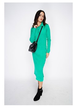 ASSUILI Sukienka dzianinowa w kolorze zielonym ze sklepu Limango Polska w kategorii Sukienki - zdjęcie 189118058