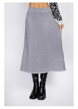 ASSUILI Kaszmirowa spódnica w kolorze szarym ze sklepu Limango Polska w kategorii Spódnice - zdjęcie 189118095