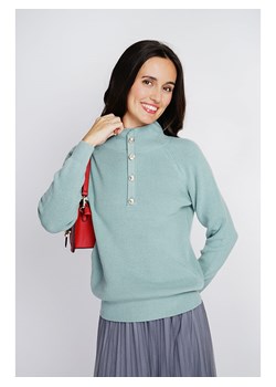 ASSUILI Kaszmirowy sweter w kolorze turkusowym ze sklepu Limango Polska w kategorii Swetry damskie - zdjęcie 189118159