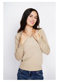 ASSUILI Sweter w kolorze beżowym ze sklepu Limango Polska w kategorii Swetry damskie - zdjęcie 189118188