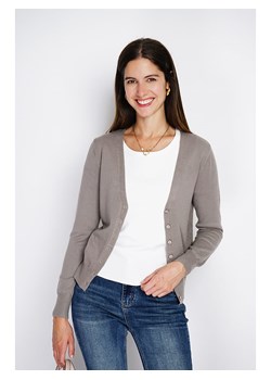 ASSUILI Kardigan w kolorze jasnobrązowym ze sklepu Limango Polska w kategorii Swetry damskie - zdjęcie 189118257