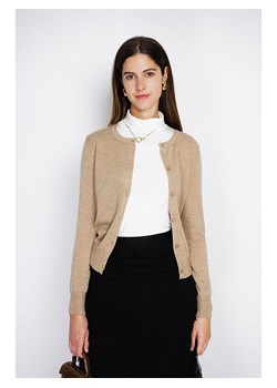 ASSUILI Kardigan w kolorze beżowym ze sklepu Limango Polska w kategorii Swetry damskie - zdjęcie 189118267