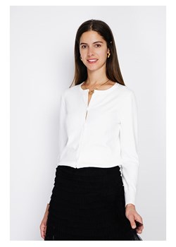 ASSUILI Kardigan w kolorze białym ze sklepu Limango Polska w kategorii Swetry damskie - zdjęcie 189118277