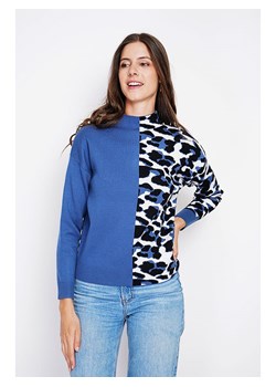 ASSUILI Sweter w kolorze niebiesko-czarno-białym ze sklepu Limango Polska w kategorii Swetry damskie - zdjęcie 189118388
