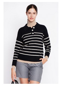 ASSUILI Sweter w kolorze czarno-białym ze sklepu Limango Polska w kategorii Swetry damskie - zdjęcie 189118478