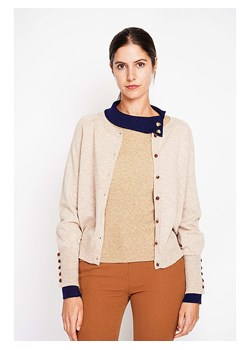 ASSUILI Kardigan w kolorze jasnobrązowym ze sklepu Limango Polska w kategorii Swetry damskie - zdjęcie 189118517
