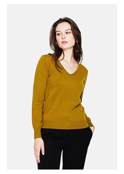 ASSUILI Sweter w kolorze oliwkowym ze sklepu Limango Polska w kategorii Swetry damskie - zdjęcie 189118605
