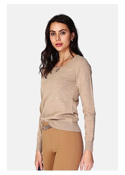 ASSUILI Sweter w kolorze jasnobrązowym ze sklepu Limango Polska w kategorii Swetry damskie - zdjęcie 189118629