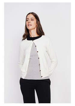ASSUILI Kardigan w kolorze białym ze sklepu Limango Polska w kategorii Swetry damskie - zdjęcie 189118667