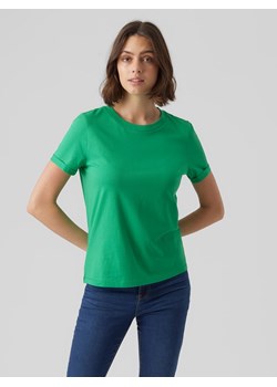 Vero Moda Koszulka "Paula" w kolorze zielonym ze sklepu Limango Polska w kategorii Bluzki damskie - zdjęcie 189119677