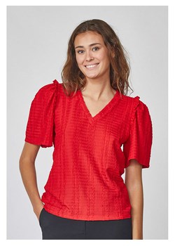 SisterS point Koszulka w kolorze czerwonym ze sklepu Limango Polska w kategorii Bluzki damskie - zdjęcie 189119946
