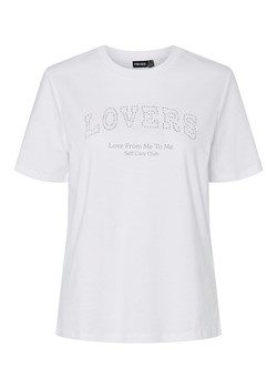 Pieces Koszulka "Tara" w kolorze białym ze sklepu Limango Polska w kategorii Bluzki damskie - zdjęcie 189119957