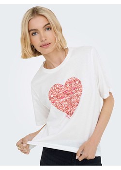 JDY Koszulka w kolorze białym ze sklepu Limango Polska w kategorii Bluzki damskie - zdjęcie 189120188