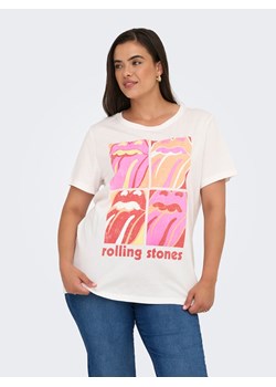 ONLY Carmakoma Koszulka w kolorze białym ze sklepu Limango Polska w kategorii Bluzki damskie - zdjęcie 189120395