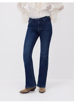 Reserved - Jeansy flare z wysokim stanem - granatowy ze sklepu Reserved w kategorii Jeansy damskie - zdjęcie 189121187