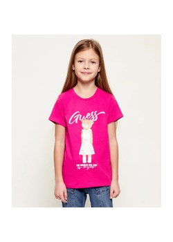 Guess T-shirt | Regular Fit ze sklepu Gomez Fashion Store w kategorii Bluzki dziewczęce - zdjęcie 189122418