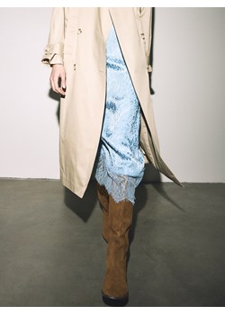 Reserved - Zamszowe kozaki - brązowy ze sklepu Reserved w kategorii Kozaki damskie - zdjęcie 189123207