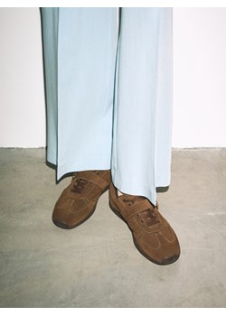 Reserved - Skórzane sneakersy - brązowy ze sklepu Reserved w kategorii Półbuty damskie - zdjęcie 189123216