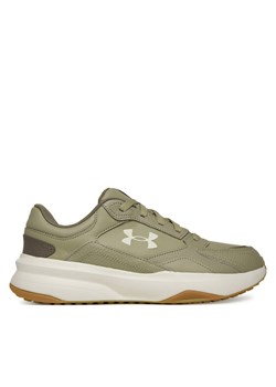 Sneakersy Under Armour UA Edge Leather 3028375 Khaki ze sklepu eobuwie.pl w kategorii Buty sportowe męskie - zdjęcie 189123327