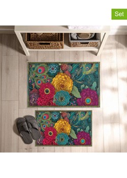Colourful Cotton Dywaniki łazienkowe (2 szt.) ze wzorem ze sklepu Limango Polska w kategorii Akcesoria łazienkowe - zdjęcie 189123867