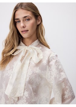 Reserved - Bluzka z modalem - złamana biel ze sklepu Reserved w kategorii Bluzki damskie - zdjęcie 189125007