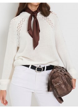 Sinsay - Ażurowy sweter - kremowy ze sklepu Sinsay w kategorii Swetry damskie - zdjęcie 189125908