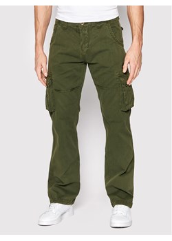Alpha Industries Spodnie materiałowe Jet 101212 Zielony Straight Fit ze sklepu MODIVO w kategorii Spodnie męskie - zdjęcie 189126956