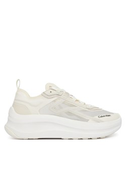 Calvin Klein Sneakersy Chunky Run Ckstripe Lup Rip HW0HW03005 05Z Écru ze sklepu MODIVO w kategorii Buty sportowe damskie - zdjęcie 189126998