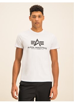 Alpha Industries T-Shirt Basic 100501 Biały Regular Fit ze sklepu MODIVO w kategorii T-shirty męskie - zdjęcie 189127069
