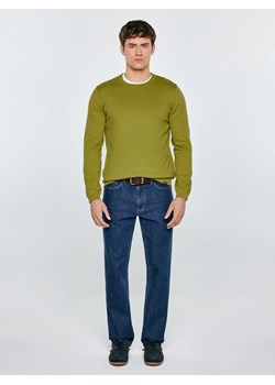 Sweter męski bawełniany zielony Simoner 301 ze sklepu Big Star w kategorii Swetry męskie - zdjęcie 189128029