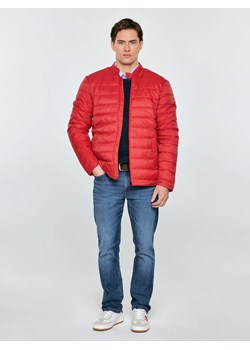 Kurtka męska pikowana czerwona Kamilos 603 ze sklepu Big Star w kategorii Bluzy męskie - zdjęcie 189128109