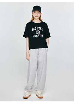 Koszulka dziewczęca z nadrukiem czarna Minka 906 ze sklepu Big Star w kategorii Bluzki dziewczęce - zdjęcie 189128155