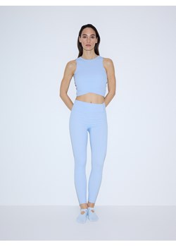 Reserved - Legginsy z marszczeniem - jasnoniebieski ze sklepu Reserved w kategorii Spodnie damskie - zdjęcie 189128735
