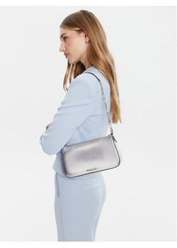 Torebka MICHAEL Michael Kors 32S4S8EW6M Srebrny ze sklepu eobuwie.pl w kategorii Kopertówki - zdjęcie 189128909