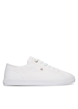 Tenisówki Tommy Hilfiger Th Foxing Sneaker Canvas FW0FW09170 Biały ze sklepu eobuwie.pl w kategorii Trampki damskie - zdjęcie 189129057