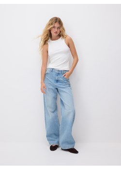 Reserved - Jeansy wide leg - niebieski ze sklepu Reserved w kategorii Jeansy damskie - zdjęcie 189131326