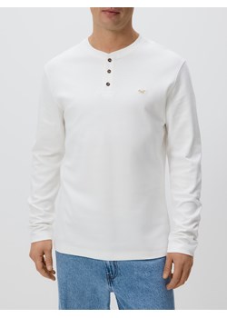 Reserved - Longsleeve slim fit - złamana biel ze sklepu Reserved w kategorii T-shirty męskie - zdjęcie 189131448