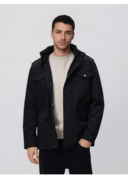 Reserved - Wodoodporna kurtka z kapturem - czarny ze sklepu Reserved w kategorii Kurtki męskie - zdjęcie 189131487