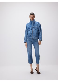 Reserved - Jeansy straight fit - niebieski ze sklepu Reserved w kategorii Jeansy damskie - zdjęcie 189131507