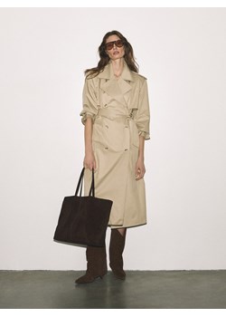 Reserved - Torebka shopper z imitacji zamszu - ciemnobrązowy ze sklepu Reserved w kategorii Torby Shopper bag - zdjęcie 189132435