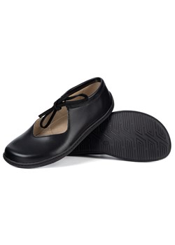 Buty barefoot skórzane Olivier Classic Lace czarne lico ze sklepu butyolivier w kategorii Półbuty damskie - zdjęcie 189132707