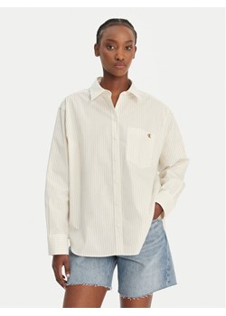 Calvin Klein Jeans Koszula LV047F103G Beżowy Relaxed Fit ze sklepu MODIVO w kategorii Koszule damskie - zdjęcie 189133448