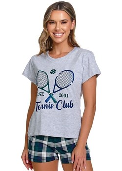 Doctor Nap krótka piżama damska Tennis Club PM.7400.TENNIS, Kolor szary-wzór, Rozmiar S, Doctor Nap ze sklepu Primodo w kategorii Piżamy damskie - zdjęcie 189133716
