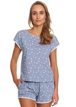 Doctor Nap bawełniana piżama damska w gwiazdki PM.4401.STARDUST, Kolor niebieski-wzór, Rozmiar S, Doctor Nap ze sklepu Intymna w kategorii Piżamy damskie - zdjęcie 189134179