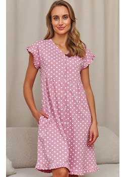 Doctor Nap rozpinana koszula nocna w serca TCB.7455.HEARTS, Kolor różowy, Rozmiar L, Doctor Nap ze sklepu Intymna w kategorii Koszule nocne - zdjęcie 189134207