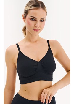 Bezszwowy biustonosz na ramiączkach czarny S121, Kolor czarny, Rozmiar L/XL, Gabriella ze sklepu Intymna w kategorii Biustonosze - zdjęcie 189134326