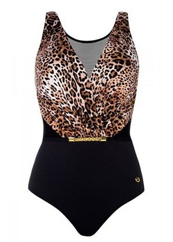 Strój kąpielowy jednoczęściowy Self S 1006V1ZA13 Zambia 13, Kolor czarny-panterka, Rozmiar M, Self ze sklepu Intymna w kategorii Stroje kąpielowe - zdjęcie 189134546