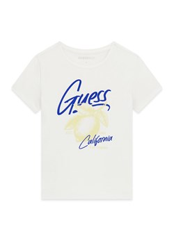 Guess T-Shirt J6GI01 K6YW4 Biały Regular Fit ze sklepu MODIVO w kategorii Bluzki dziewczęce - zdjęcie 189135518